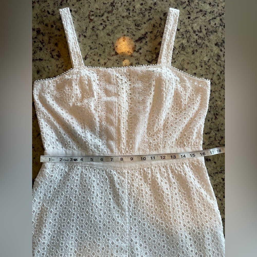 Women’s 100% cotton BR White Eyelet romper - Picture 6 of 11